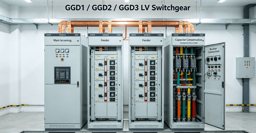 Low Voltage Power Factor Correction Cabinet (PFC Cabinet) - LV Switchgear Assembly - Anwoke